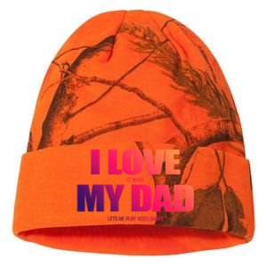 I Love It When My Dad Lets Me Play Video Games Gift Kati Licensed 12" Camo Beanie