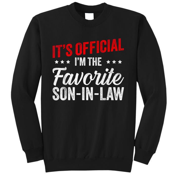 Its L Im The Favorite Soninlaw Funny Vintage Sweatshirt