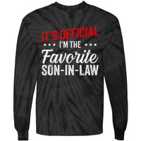 Its L Im The Favorite Soninlaw Funny Vintage Tie-Dye Long Sleeve Shirt