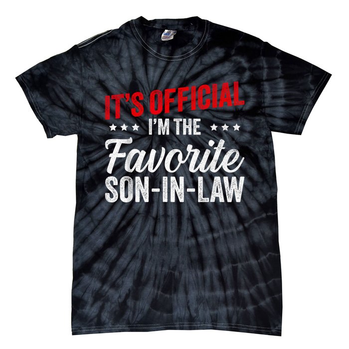 Its L Im The Favorite Soninlaw Funny Vintage Tie-Dye T-Shirt