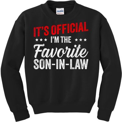 Its L Im The Favorite Soninlaw Funny Vintage Kids Sweatshirt