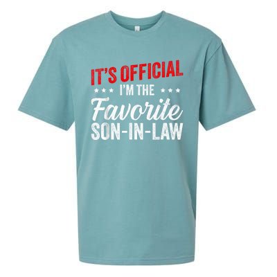 Its L Im The Favorite Soninlaw Funny Vintage Sueded Cloud Jersey T-Shirt