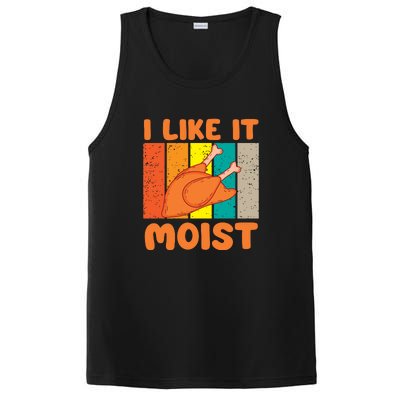 I Like It Moist Funny Thanksgiving Costume Turkey Leg Day PosiCharge Competitor Tank