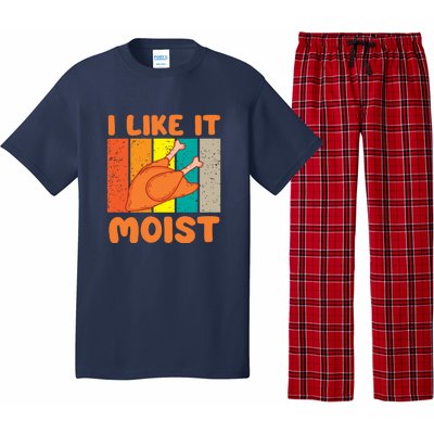 I Like It Moist Funny Thanksgiving Costume Turkey Leg Day Pajama Set