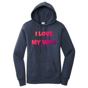 I Love It When My Wife Lets Me Go Fishing Funny DadS Saying Cute Gift Women's Pullover Hoodie