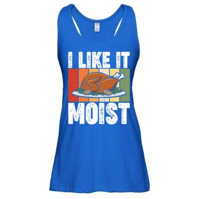 I Like It Moist Thanksgiving Costume Turkey Day Leg Day Gift Ladies Essential Flowy Tank