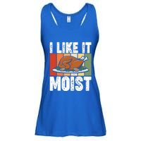 I Like It Moist Thanksgiving Costume Turkey Day Leg Day Gift Ladies Essential Flowy Tank