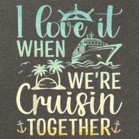 I Love It When We Are Cruisin Together Cruise Ship Lover Cotton Canvas Backpack