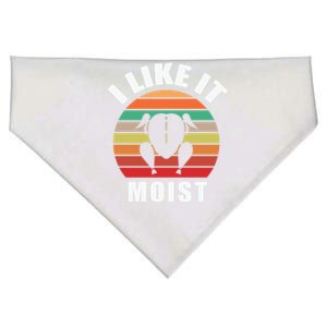 I Like It Moist Thanksgiving Costume Turkey Day Funny Retro Gift USA-Made Doggie Bandana