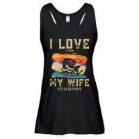 I Love It When My Wife Lets Me Go Fishing Funny Quotes Ladies Essential Flowy Tank