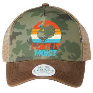 I Like It Moist Turkey Funny Thanksgiving Adult Gift Legacy Tie Dye Trucker Hat