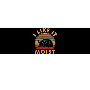 I LIKE IT MOIST Thanksgiving Costume Turkey Leg Day Bumper Sticker