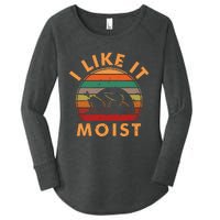 I LIKE IT MOIST Thanksgiving Costume Turkey Leg Day Women's Perfect Tri Tunic Long Sleeve Shirt