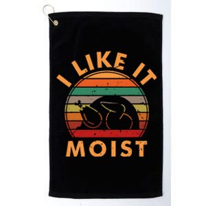 I LIKE IT MOIST Thanksgiving Costume Turkey Leg Day Platinum Collection Golf Towel