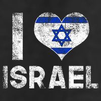 I Love Israel 7 Panel Mesh Trucker Snapback Hat