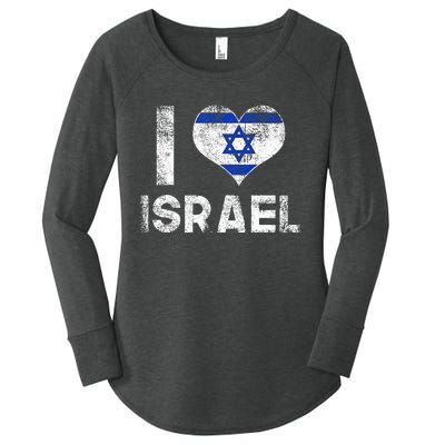 I Love Israel Women's Perfect Tri Tunic Long Sleeve Shirt