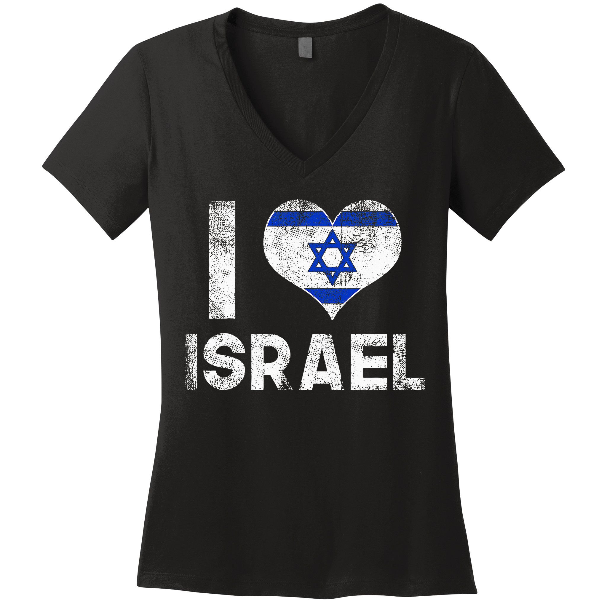 I Love Israel Women's V-Neck T-Shirt