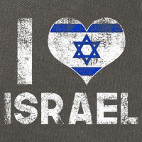 I Love Israel Cotton Canvas Backpack