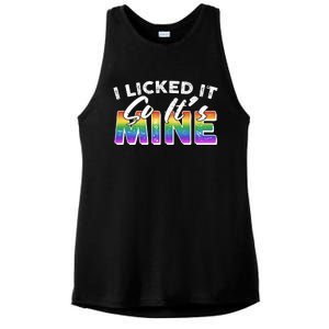 I Licked It So Its Mine Lgbt Ladies PosiCharge Tri-Blend Wicking Tank