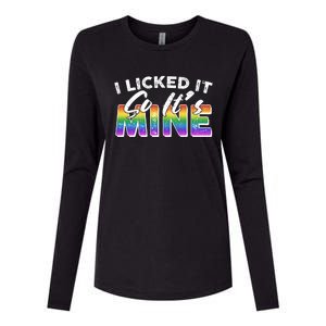 I Licked It So Its Mine Lgbt Womens Cotton Relaxed Long Sleeve T-Shirt