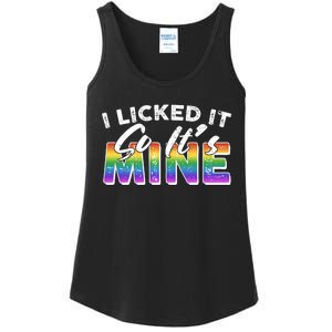 I Licked It So Its Mine Lgbt Ladies Essential Tank