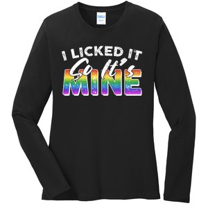 I Licked It So Its Mine Lgbt Ladies Long Sleeve Shirt