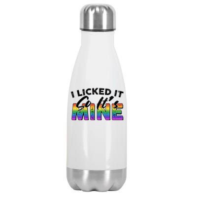 I Licked It So Its Mine Lgbt Stainless Steel Insulated Water Bottle