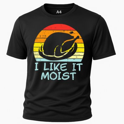 I Like It Moist Turkey Retro Funny Thanksgiving Performance Shirt