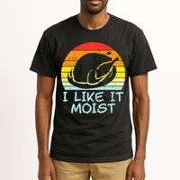 I Like It Moist Turkey Retro Funny Thanksgiving Tall T-Shirt