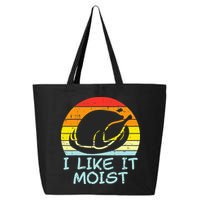 I Like It Moist Turkey Retro Funny Thanksgiving 25L Jumbo Tote