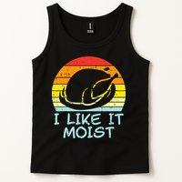 I Like It Moist Turkey Retro Funny Thanksgiving Tank Top
