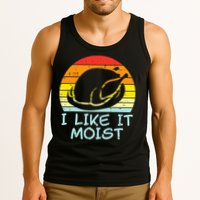 I Like It Moist Turkey Retro Funny Thanksgiving Tank Top