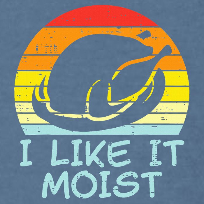 I Like It Moist Turkey Retro Funny Thanksgiving Garment-Dyed Sweatshirt