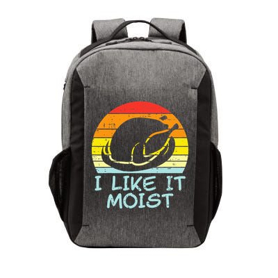 I Like It Moist Turkey Retro Funny Thanksgiving Vector Backpack