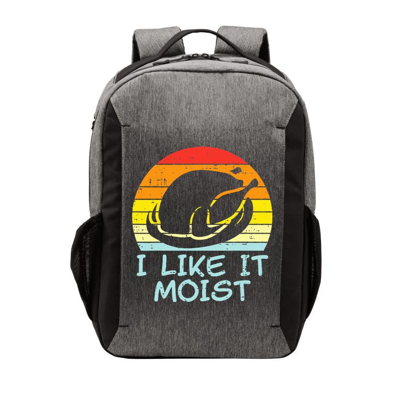 I Like It Moist Turkey Retro Funny Thanksgiving Vector Backpack