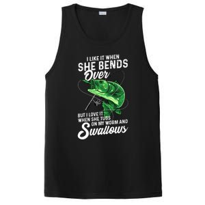 I Like It When She Bends Over Fishing Funny Gift Great Gift PosiCharge Competitor Tank