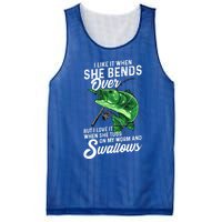 I Like It When She Bends Over Fishing Funny Gift Great Gift Mesh Reversible Basketball Jersey Tank