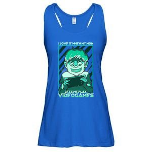 I Love It When My Mom Lets Me Play Video Games Gaming Gamer Gift Ladies Essential Flowy Tank