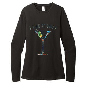 I Like It Dirty Funny Dirty Martini Glass Women Gifts Womens CVC Long Sleeve Shirt