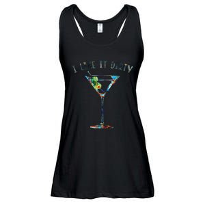 I Like It Dirty Funny Dirty Martini Glass Women Gifts Ladies Essential Flowy Tank