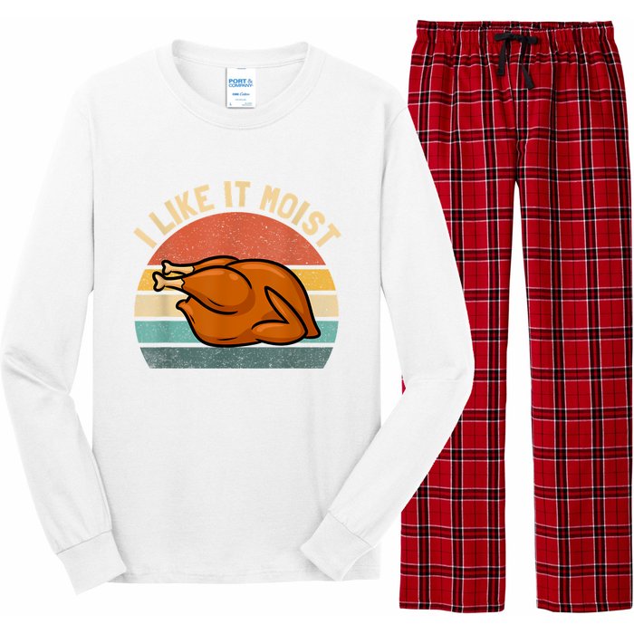 I Like It Moist Thanksgiving Costume Turkey Long Sleeve Pajama Set