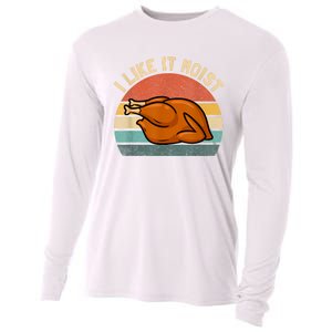 I Like It Moist Thanksgiving Costume Turkey Cooling Performance Long Sleeve Crew