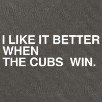 I Like It Better When The Cubs Win Cotton Canvas Backpack
