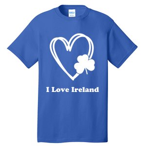 I Love Ireland Irish Shamrock St Patrick's Day Travel Great Gift Tall T-Shirt