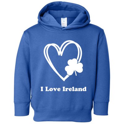 I Love Ireland Irish Shamrock St Patrick's Day Travel Great Gift Toddler Hoodie