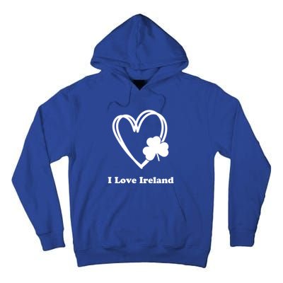 I Love Ireland Irish Shamrock St Patrick's Day Travel Great Gift Tall Hoodie