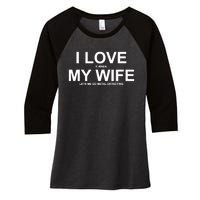 I Love It When My Wife Lets Me Go Metal Detecting Shirt Women's Tri-Blend 3/4-Sleeve Raglan Shirt