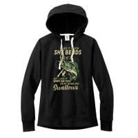 I Like It When She Bends Over Fishing Gifts Father's Day Women's Fleece Hoodie