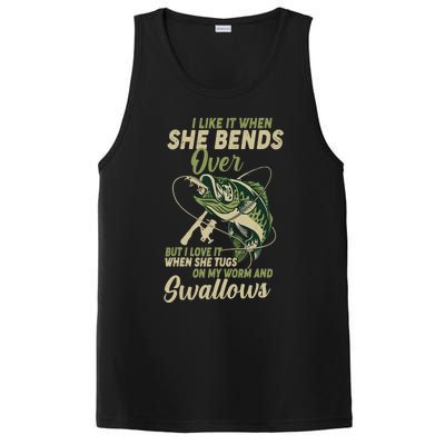 I Like It When She Bends Over Fishing Gifts Father's Day PosiCharge Competitor Tank