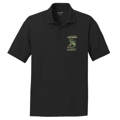 I Like It When She Bends Over Fishing Gifts Father's Day PosiCharge RacerMesh Polo